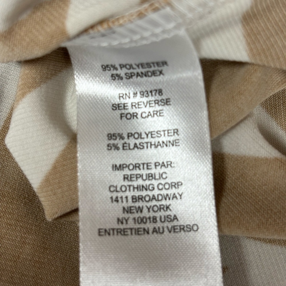 xNot Available Tahari Sleeveless Zebra Print V-Neck Professional Blouse Sm - Picture 5 of 9